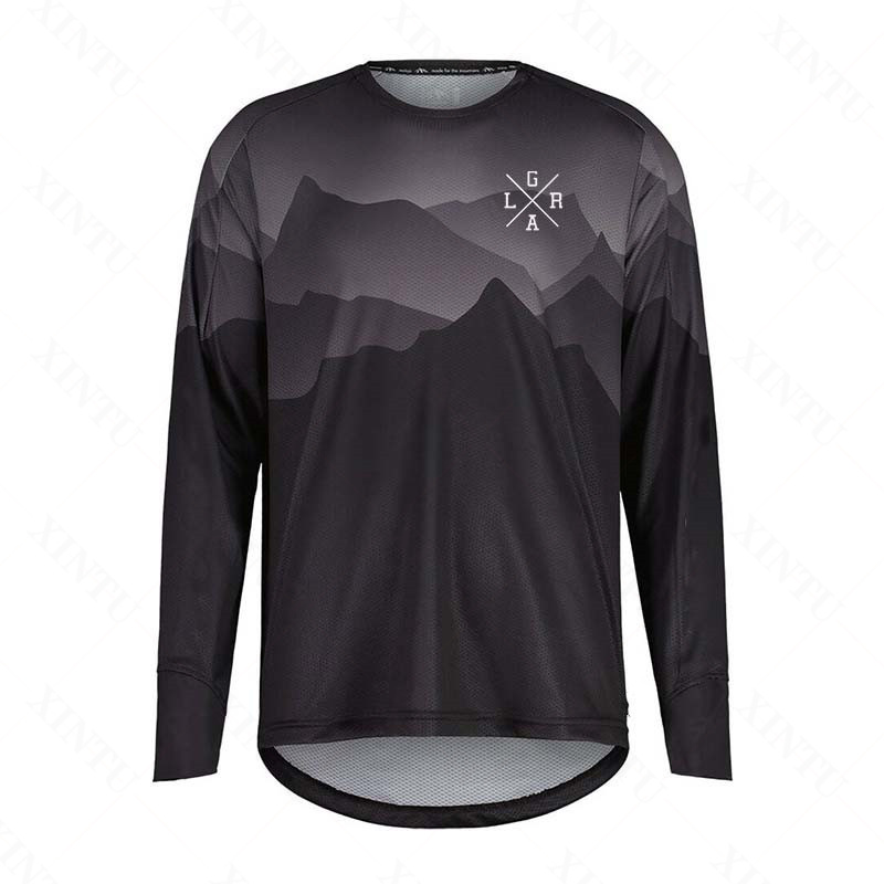 Mountain Biking Long Sleeve Shirt - メンズオートバイ Lrga ジャージ MTB BMX マウンテンバイク