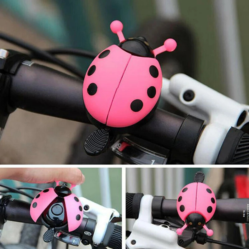 Mountain Biking Cartoon - 1PC かわいい自転車ベル動物セブンスターてんとう虫自転車ベル子供自転車自転車ベルマウンテンバイクロード自転車警告ベル