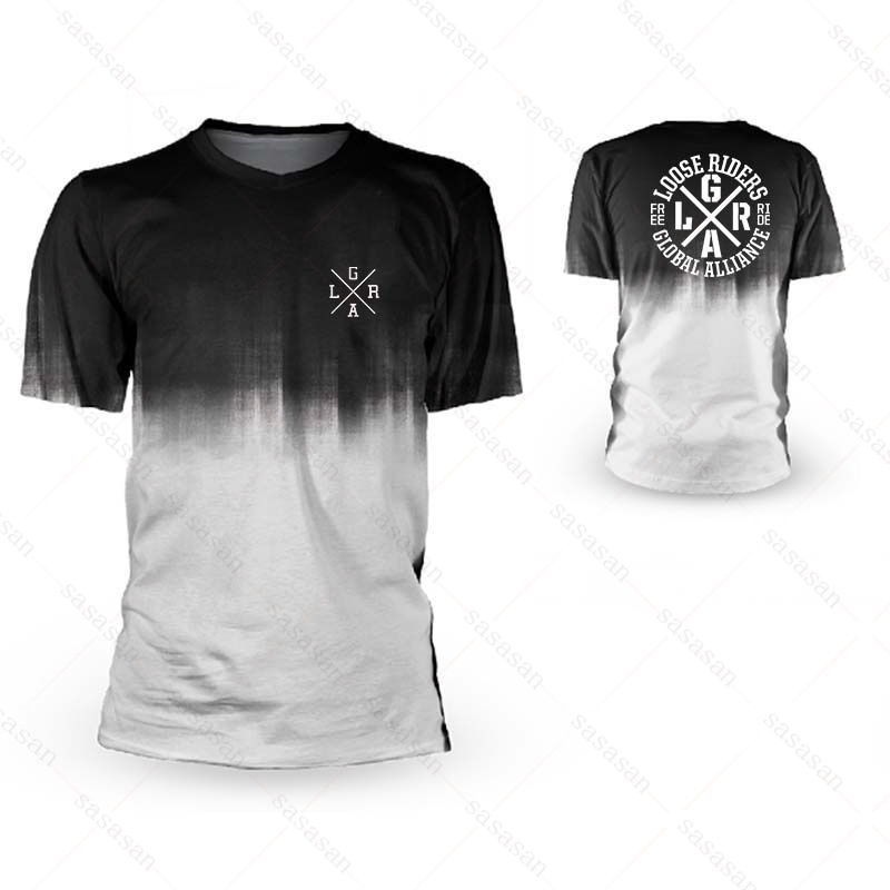 Mountain Biking Clothes - 男性用のルーズな半袖Tシャツ,マウンテンバイクウェア,通気性,dh