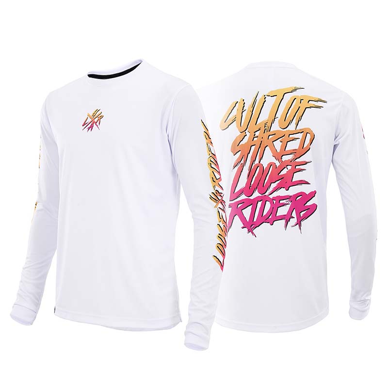 Mountain Biking Long Sleeve Shirt - 2023 ルーズライダーメンズ長袖ジャージ BMX エンデューロダウンヒルジャージ MTB マウンテンバイクシャツオフロード