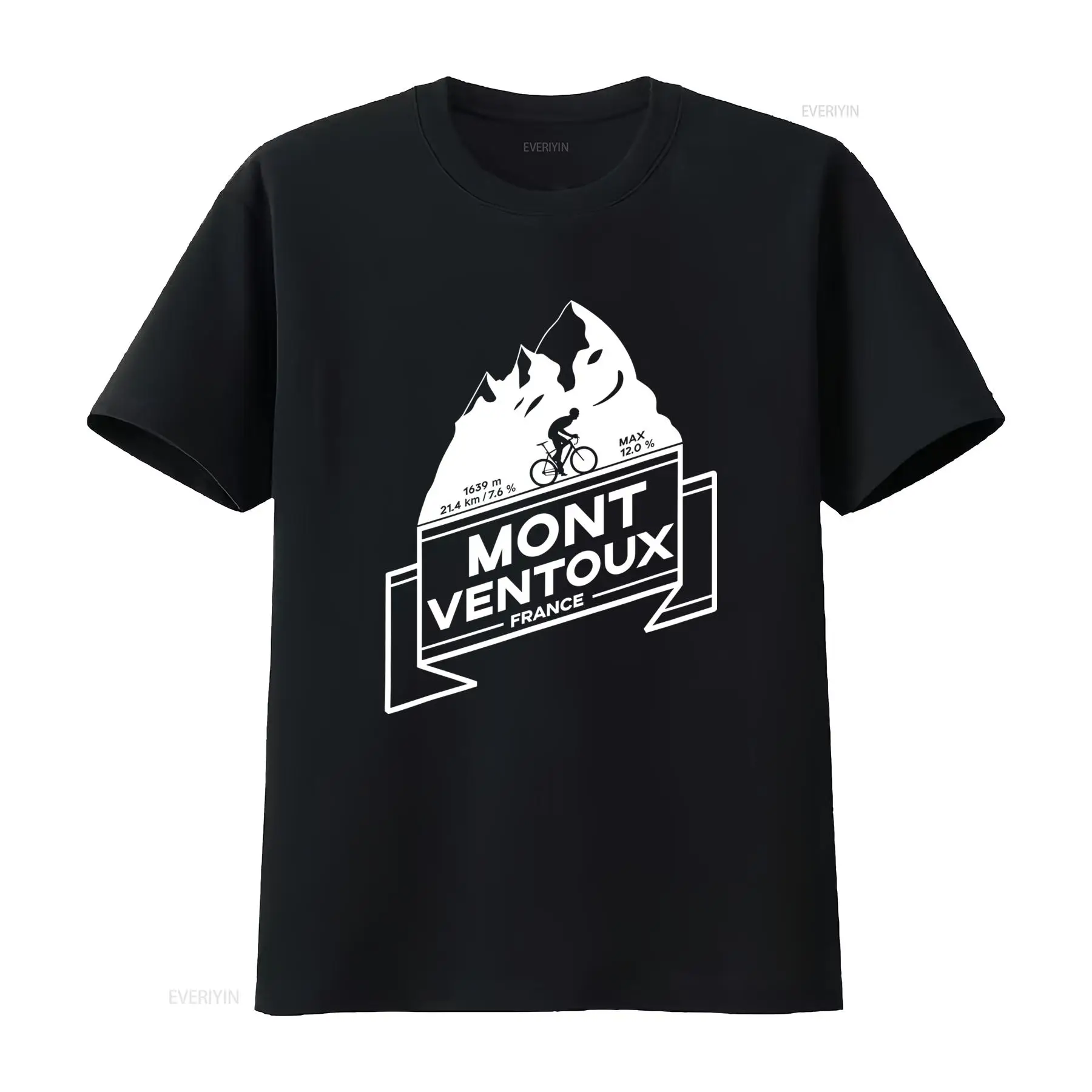Mountain Biking France - モン・ヴァントゥー ロードサイクリング クライム Tシャツ フランス マウンテンバイク