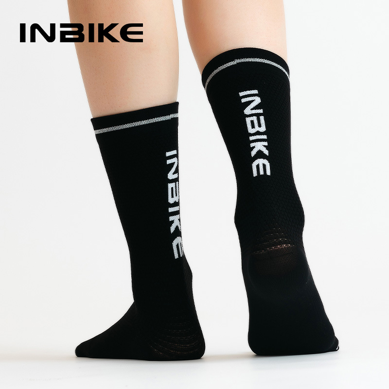 Mountain Biking Socks - Inbike-メンズサマーサイクリングソックス,コンプレッションスポーツソックス,ランニングソックス,通気性,バスケットボール,サッカー,クルーレングス
