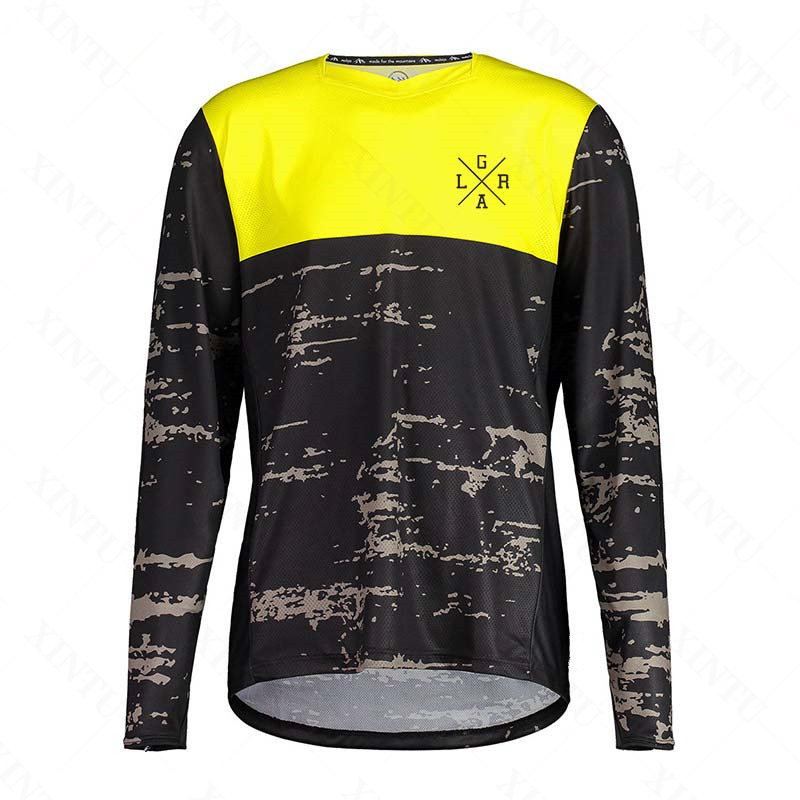 メンズオートバイ Lrga ジャージ MTB BMX マウン - Mountain Biking Long Sleeve Shirt のレビューと価格