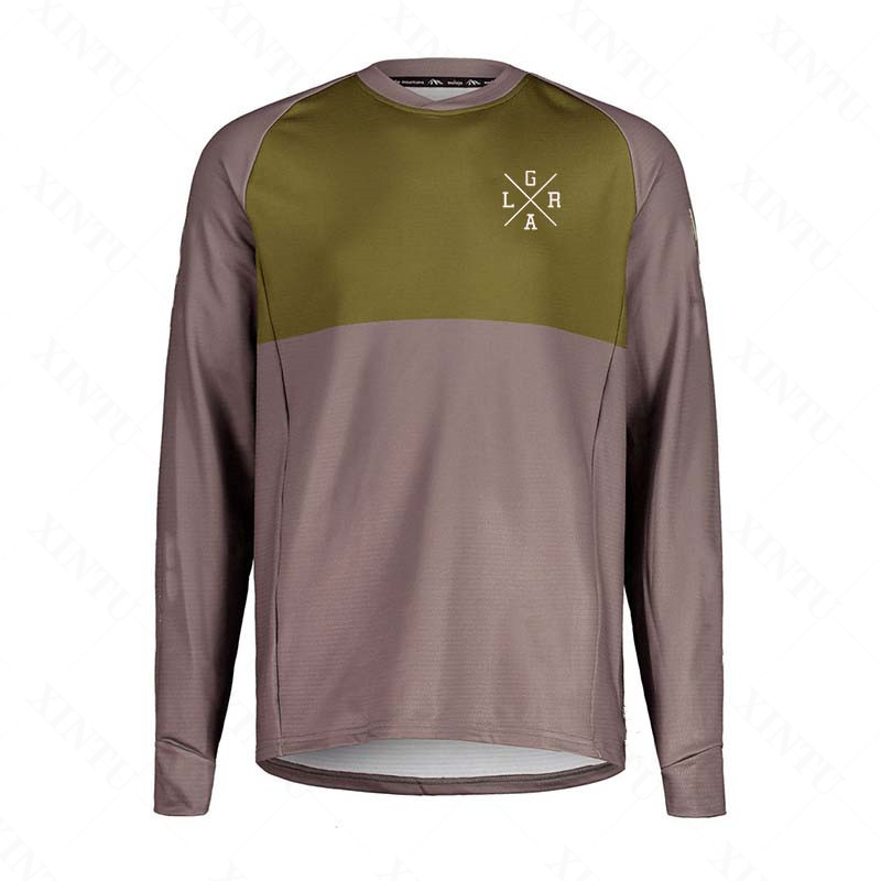 メンズオートバイ Lrga ジャージ MTB BMX マウン - Mountain Biking Long Sleeve Shirt のレビューと価格