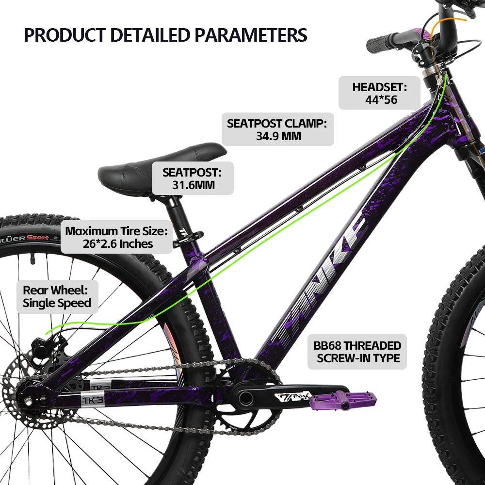 26インチ ダートジャンプフレーム 超軽量アルミ合金製 マウ - Mountain Biking Jumps のレビューと価格