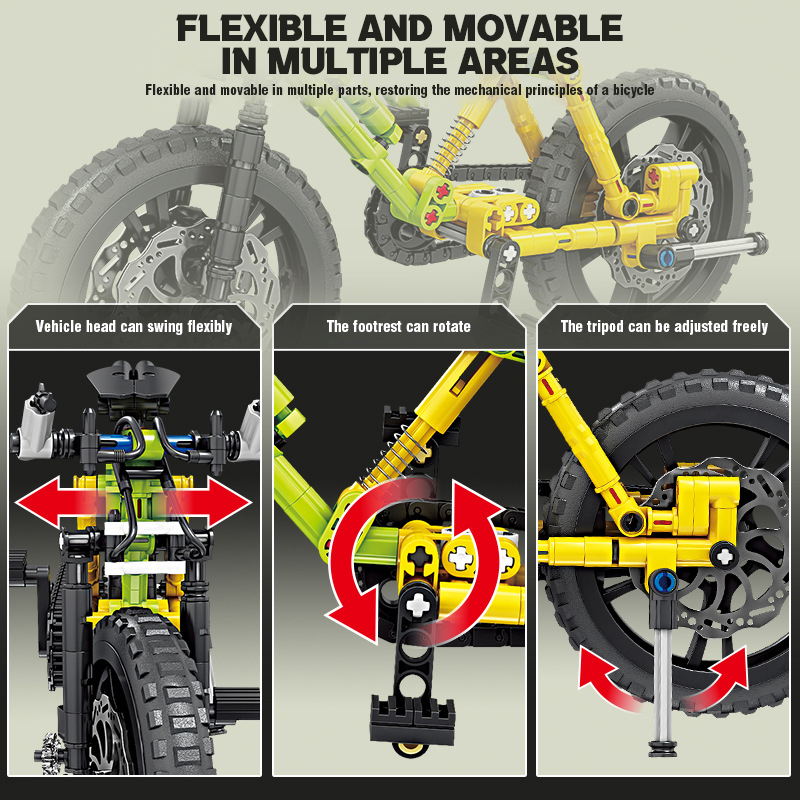 機械式モーション自転車ビルディングブロックマウンテンバイク  - Mountain Biking Game のレビューと価格