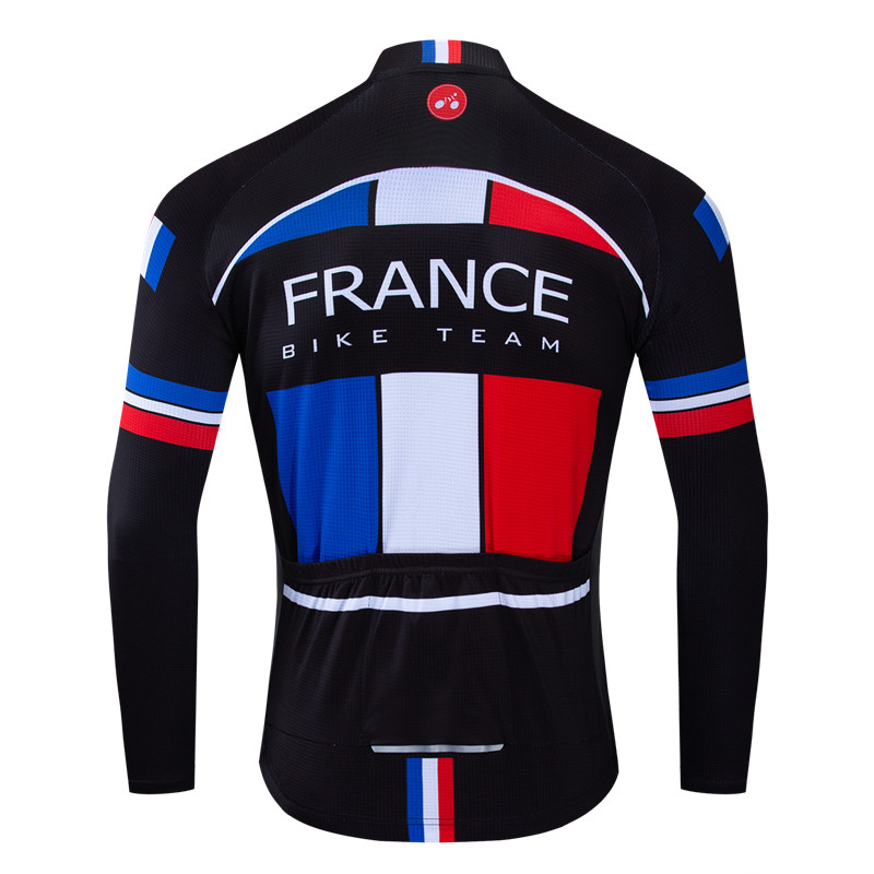 フランス メンズ サイクリング ジャージ 長袖 バイク シャ - Mountain Biking France のレビューと価格
