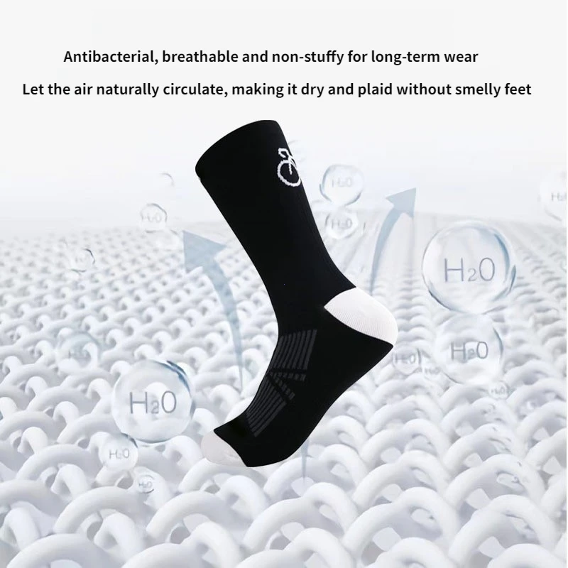 1/4 ペア中型チューブ速乾性通気性と耐摩耗性スポーツソック - Mountain Biking Socks のレビューと価格