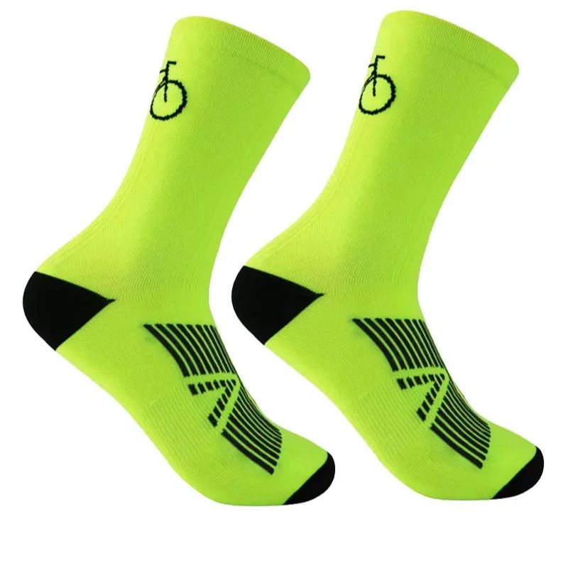 1/4 ペア中型チューブ速乾性通気性と耐摩耗性スポーツソック - Mountain Biking Socks のレビューと価格