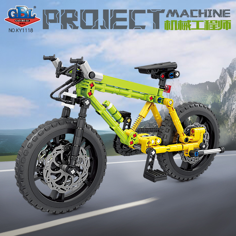 ミニチュアブリックマウンテンバイク組み立てブロックセット M - Mountain Biking Game のレビューと価格