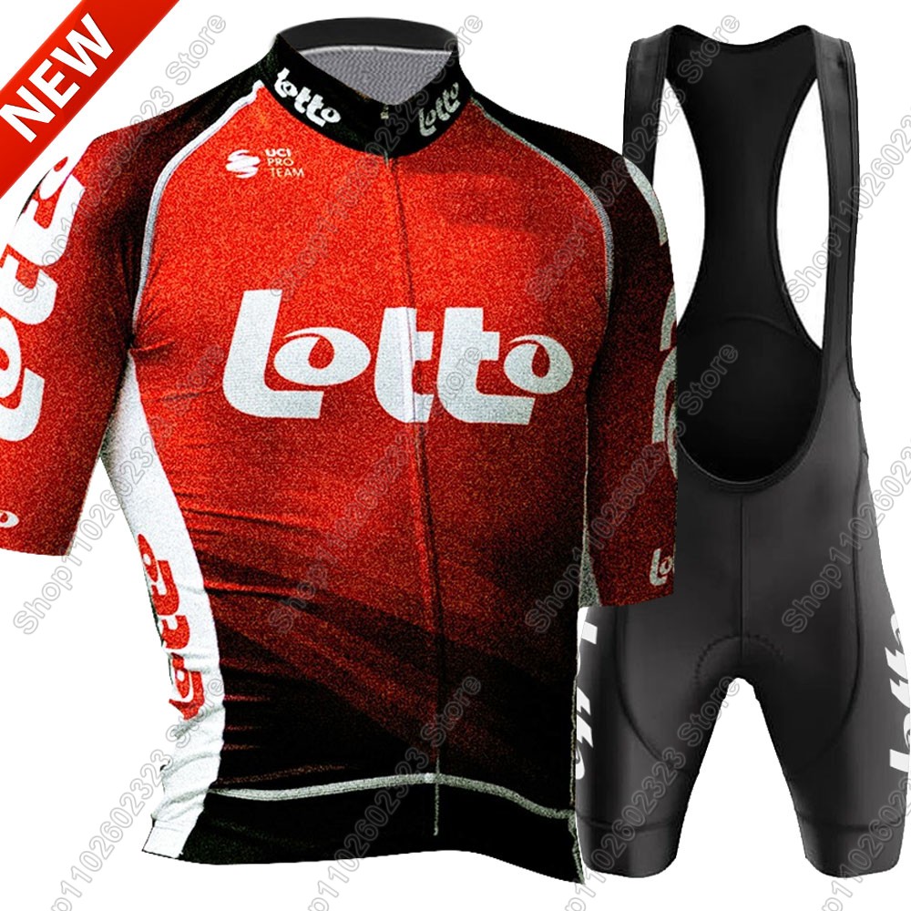 ロトチーム2025サイクリングジャージセット サマーベルギー - Mountain Biking Clothes のレビューと価格