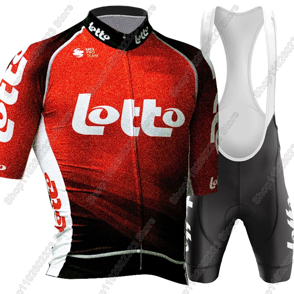 ロトチーム2025サイクリングジャージセット サマーベルギー - Mountain Biking Clothes のレビューと価格