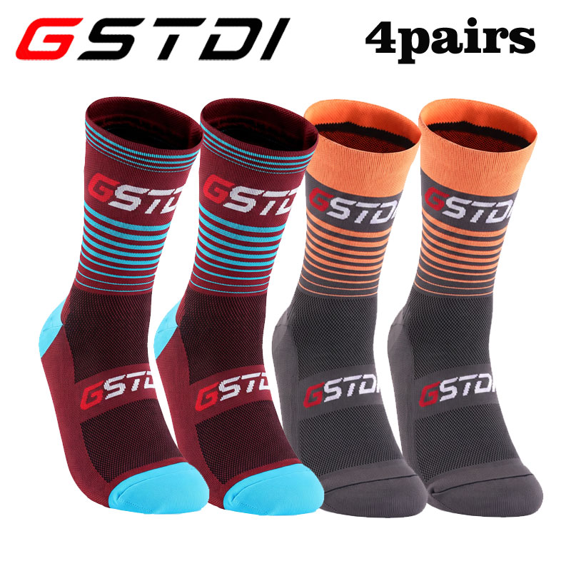 GSTDI 4 ペアサイクリングソックス男性と女性用足首丈通 - Mountain Biking Socks のレビューと価格