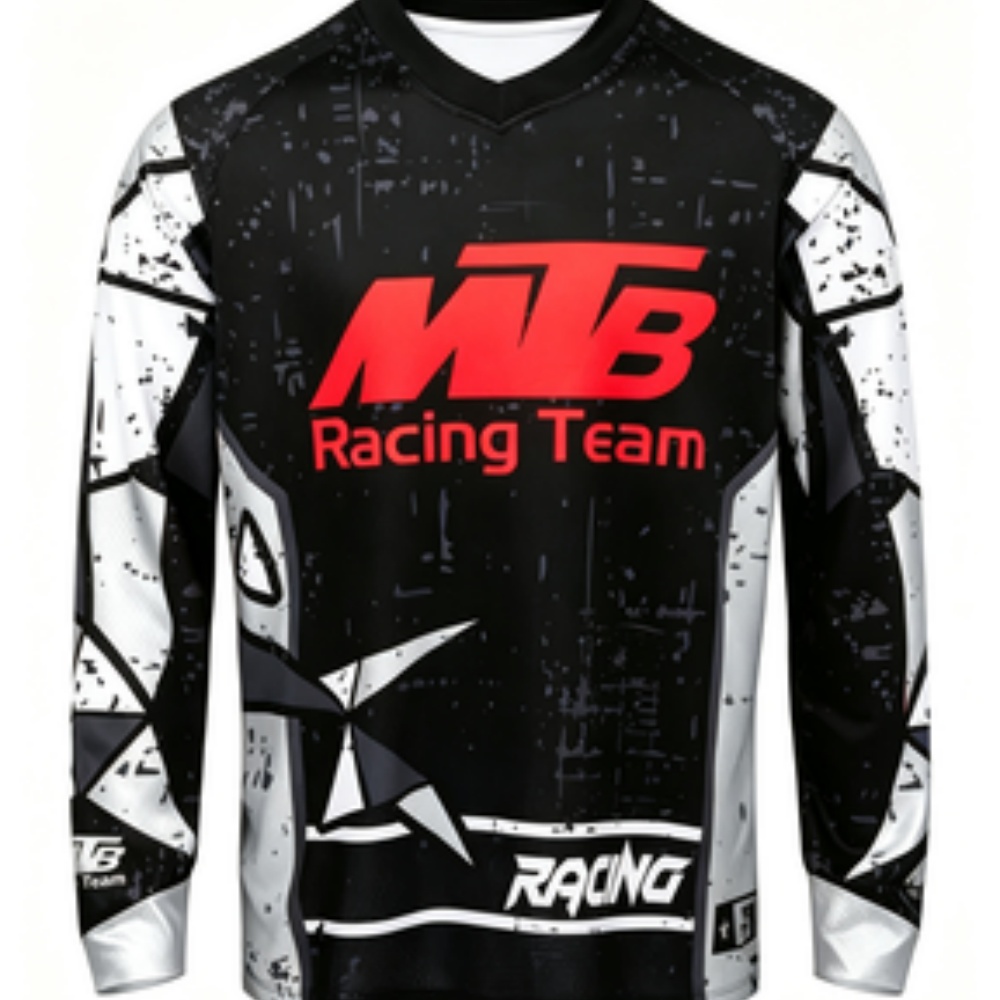 チームロングスリーブスポーツシャツ 通気性速乾素材 マウンテ - Mountain Biking Long Sleeve Shirt のレビューと価格