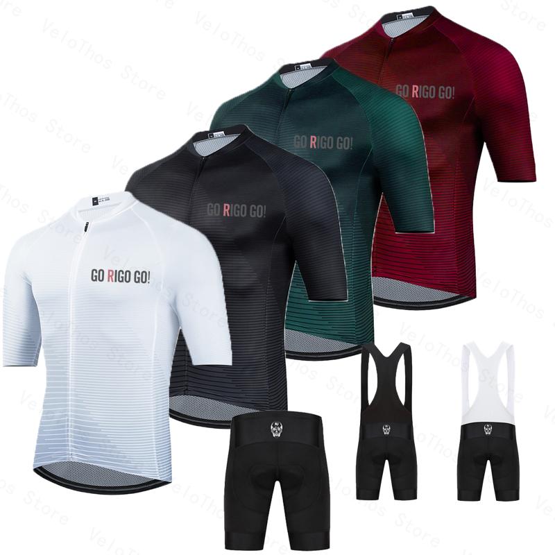 ゴーリゴーゴーサイクリングセット半袖ジャージとビブショーツプ - Mountain Biking Trousers のレビューと価格