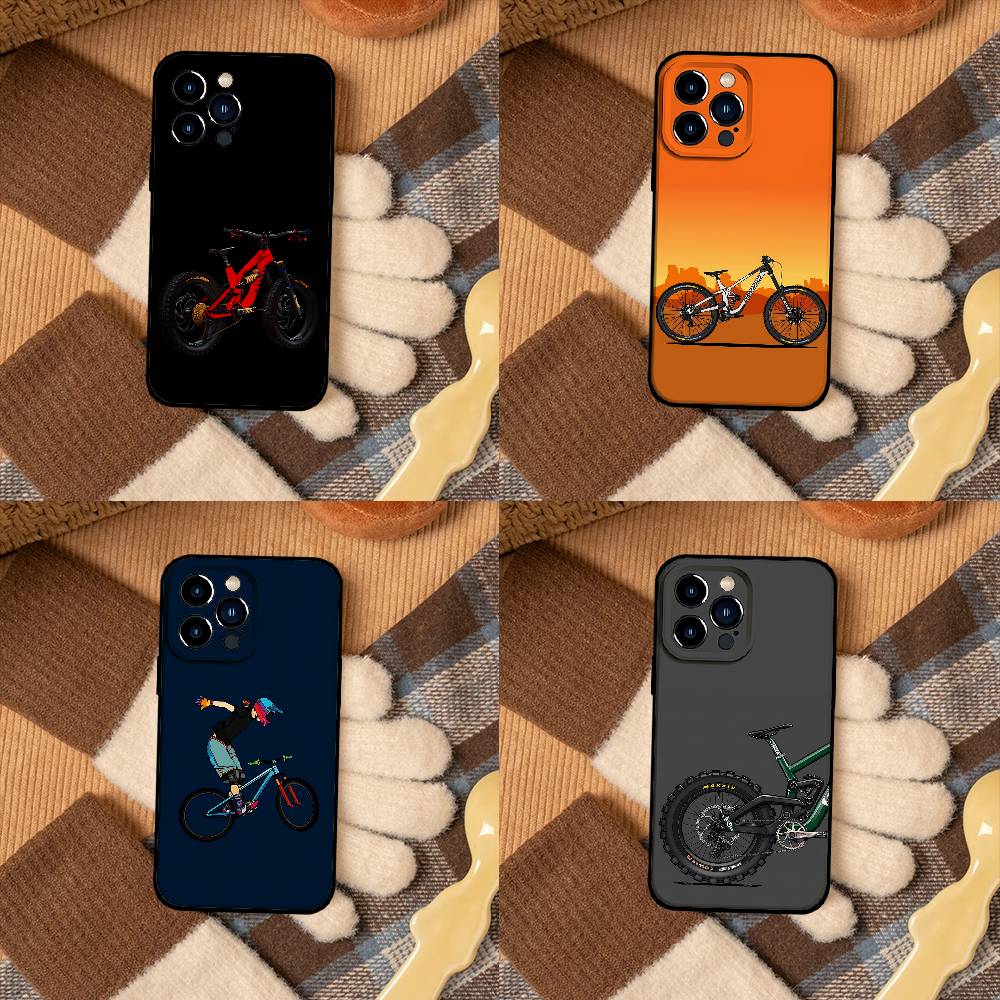 MTBマウンテンバイクサイクリング自転車用スマホケース iP - Mountain Biking Cartoon のレビューと価格