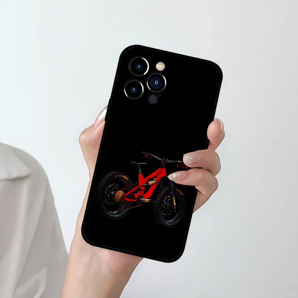 MTBマウンテンバイクサイクリング自転車用スマホケース iP - Mountain Biking Cartoon のレビューと価格