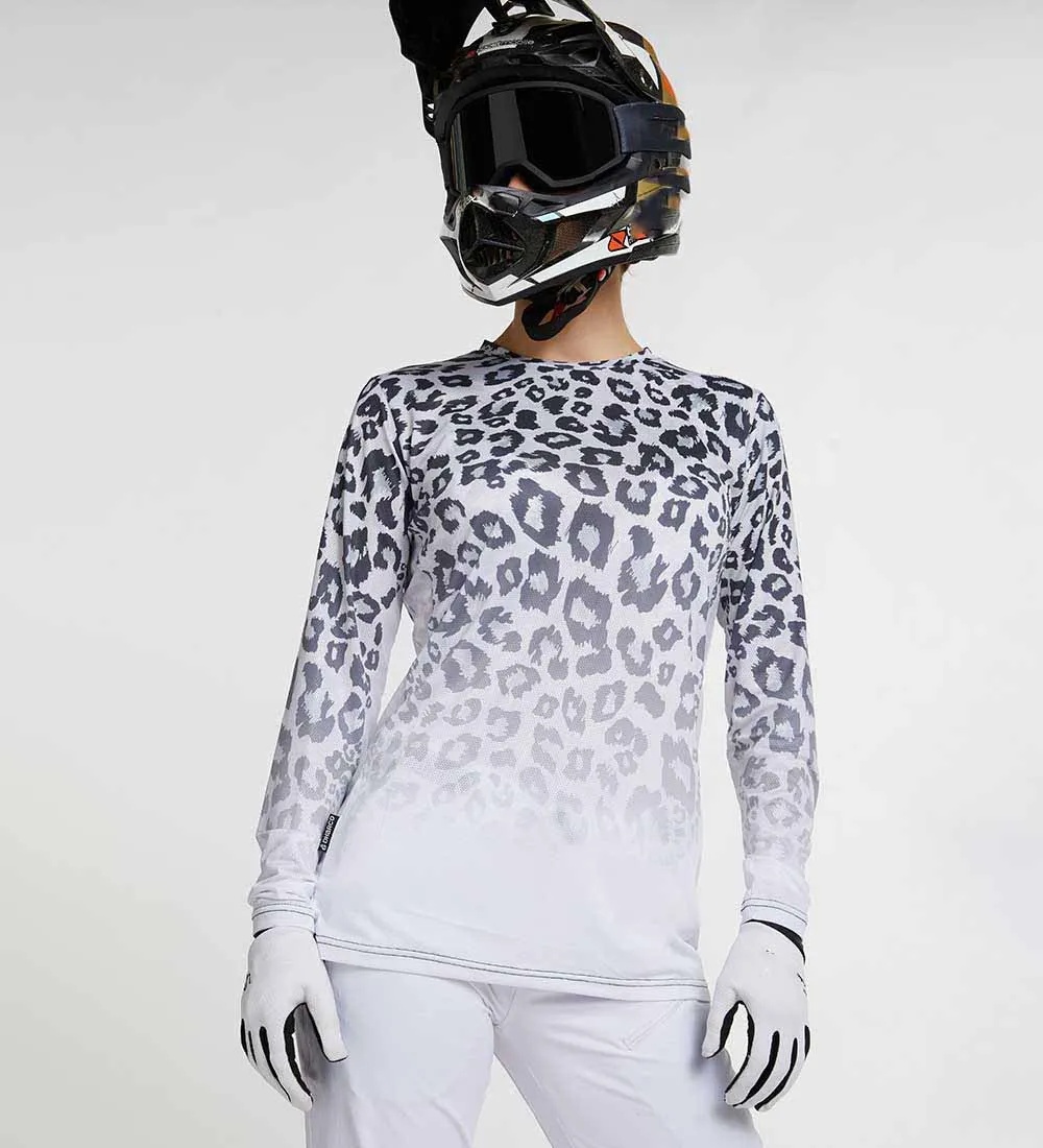 女性用クロスカントリーバイクウェア ダウンヒル長袖シャツ マ - Mountain Biking Long Sleeve Shirt のレビューと価格