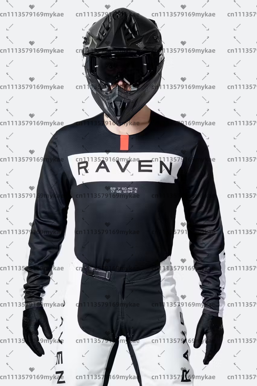 メンズ レイブン ジャージ DH モーターサイクル ジャージ - Mountain Biking Long Sleeve Shirt のレビューと価格