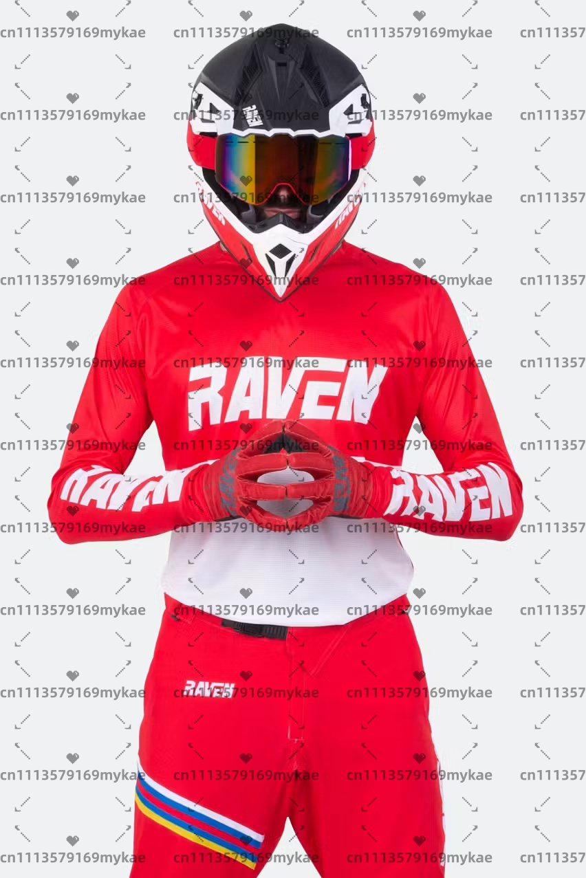 メンズ レイブン ジャージ DH モーターサイクル ジャージ - Mountain Biking Long Sleeve Shirt のレビューと価格